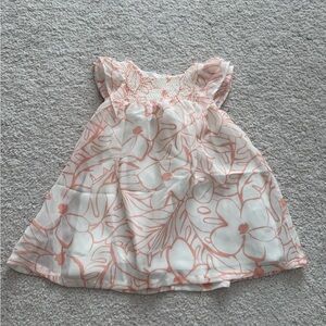 Carter's White and Pink Floral Dress